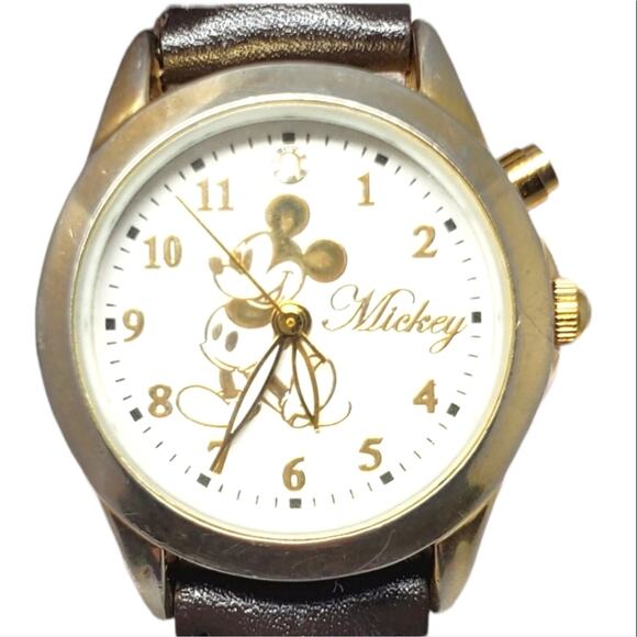 Disney X Sekio Mickey Mouse Musical Gold Watch RARE H2F main image 7